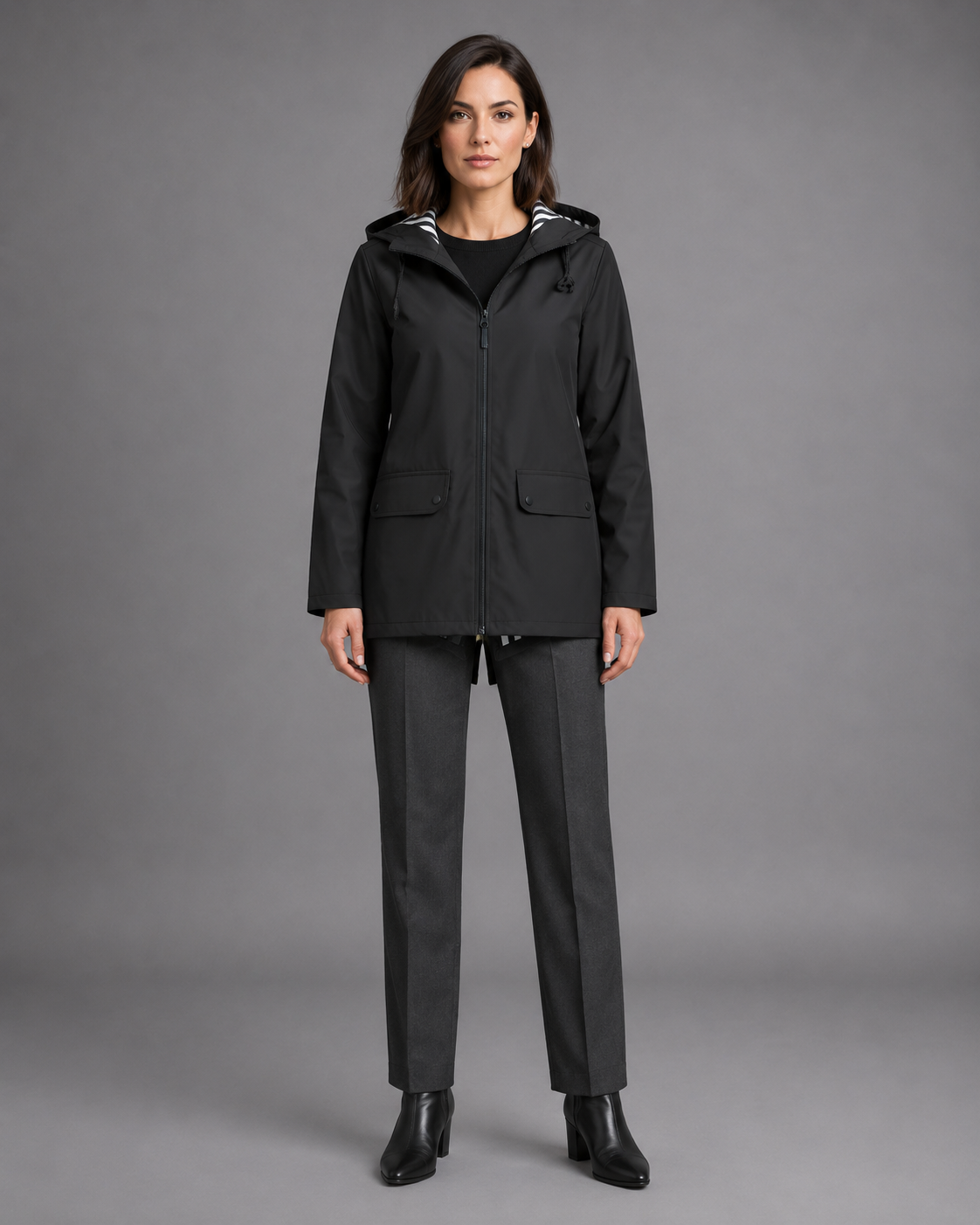 Women's Waterproof Raincoat – Hooded Rain Jacket