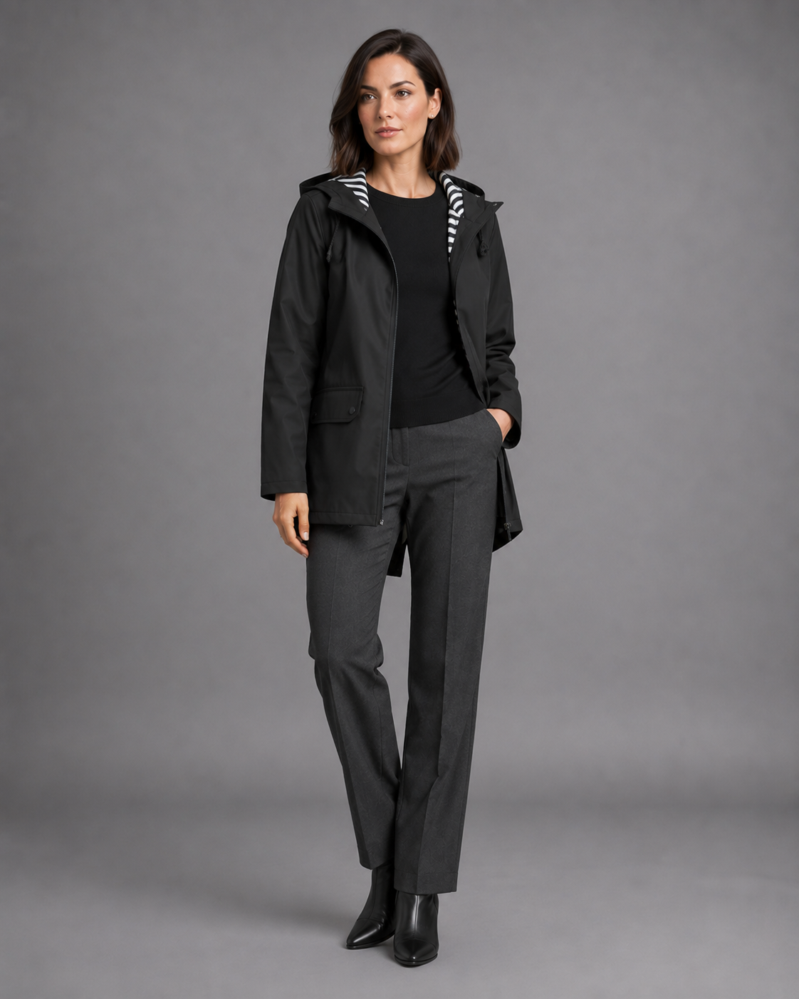 Women's Waterproof Raincoat – Hooded Rain Jacket
