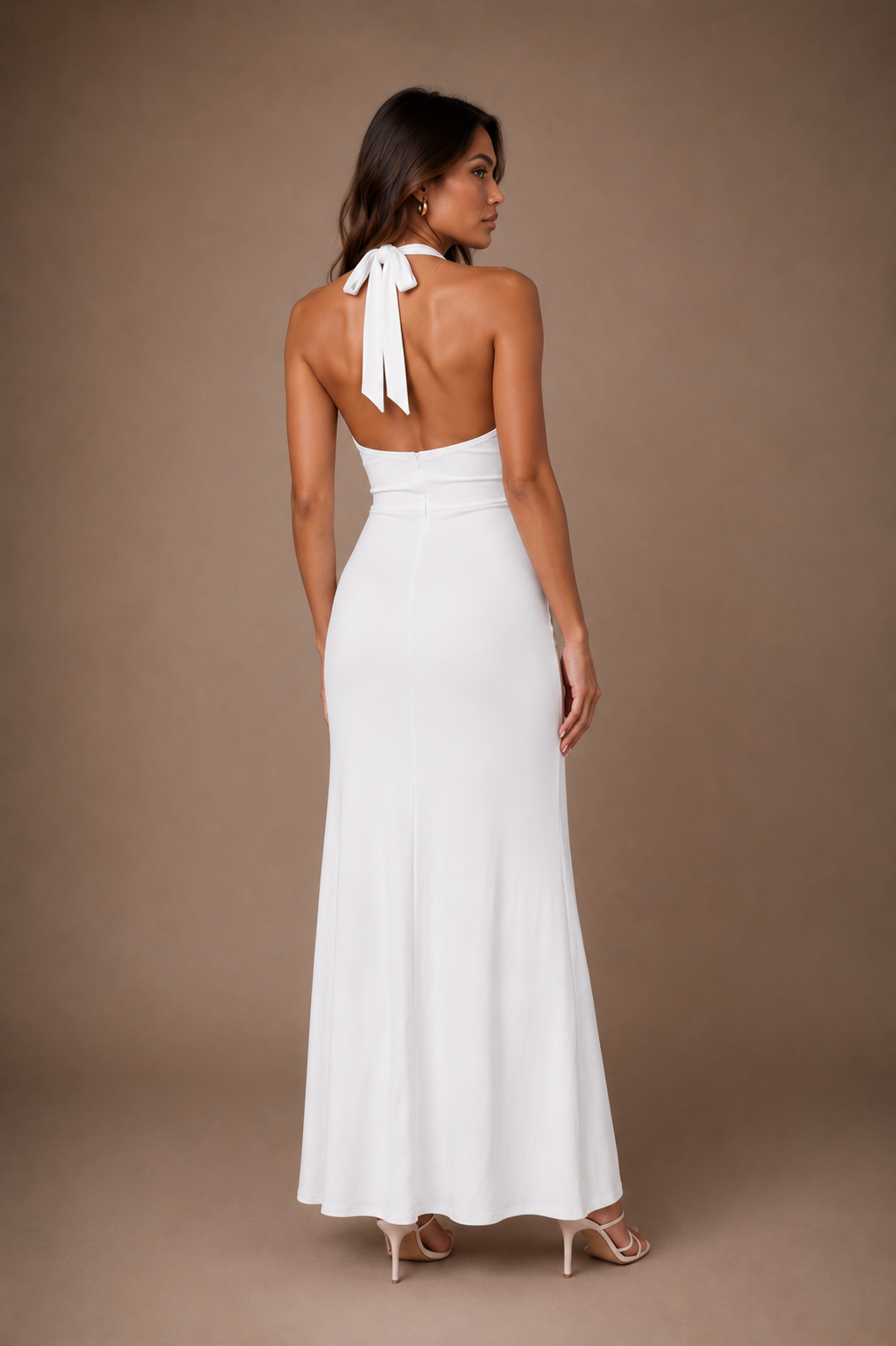 Women's Halter Maxi Dress for Holidays and Resorts
