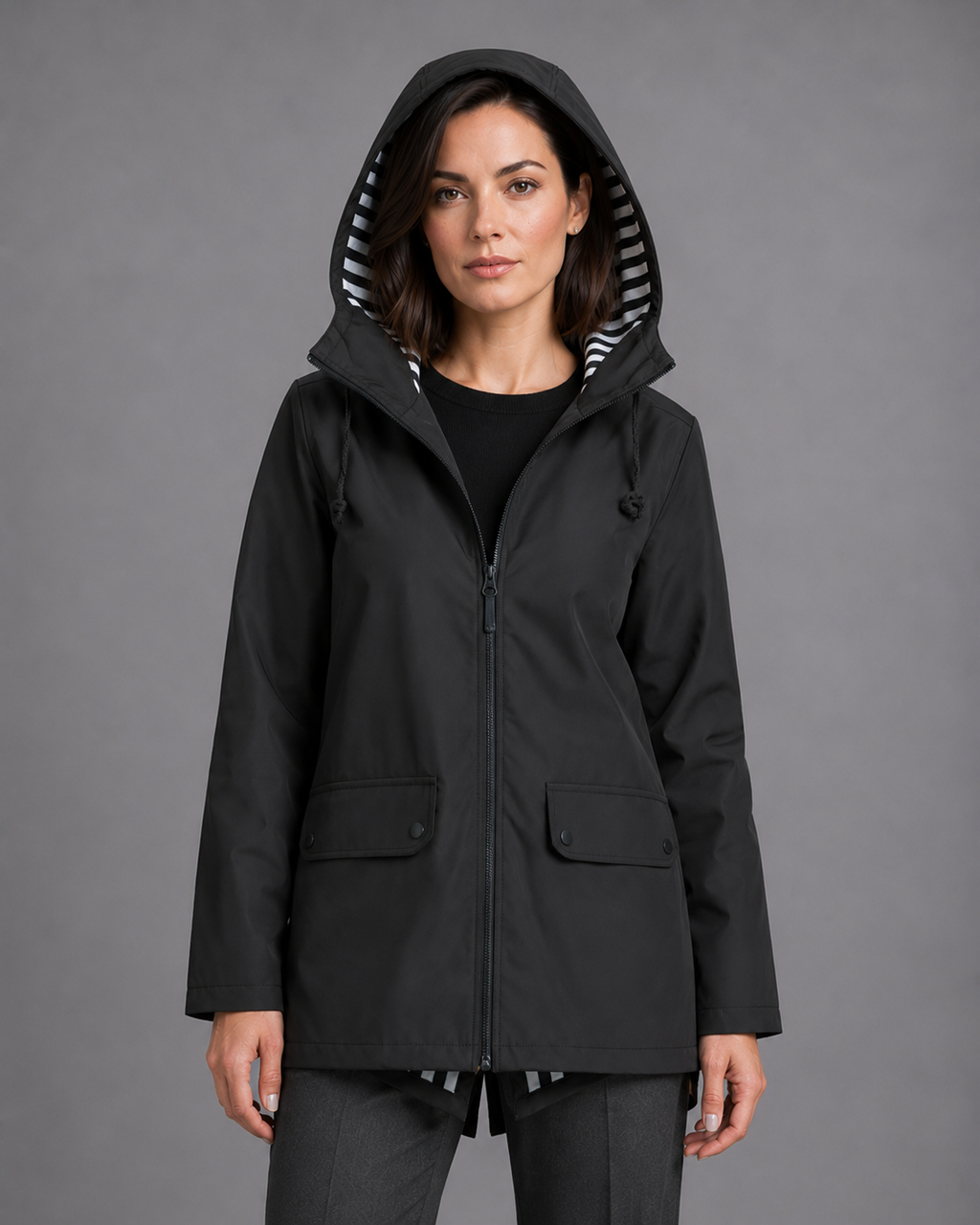 Women's Waterproof Raincoat – Hooded Rain Jacket