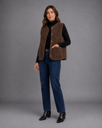 Women's Borg Gilet Teddy Fleece Waistcoat