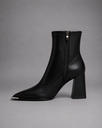 Women's Black Heeled Ankle Boots – High Block Heel Boots