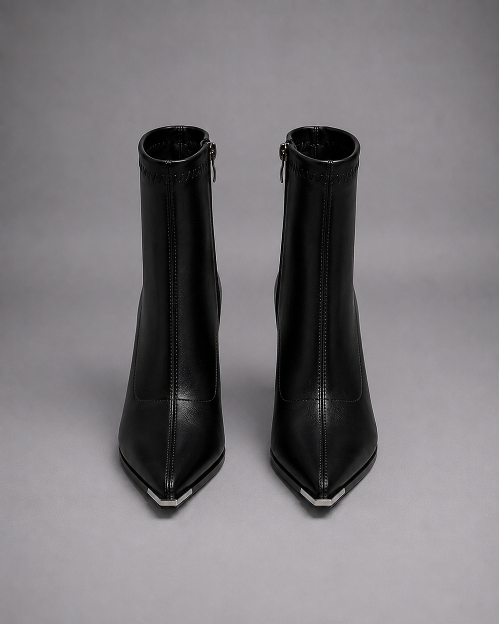 Women's Black Heeled Ankle Boots – High Block Heel Boots