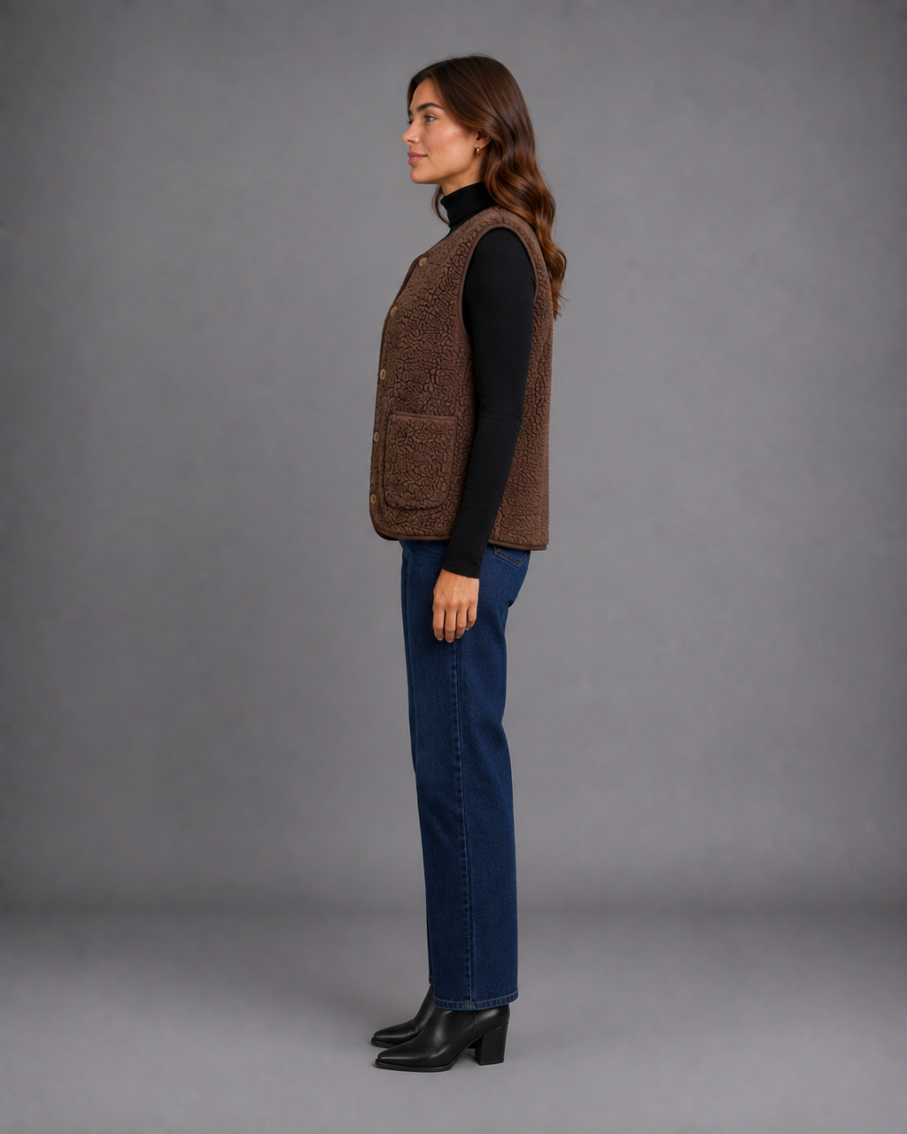 Women's Borg Gilet Teddy Fleece Waistcoat