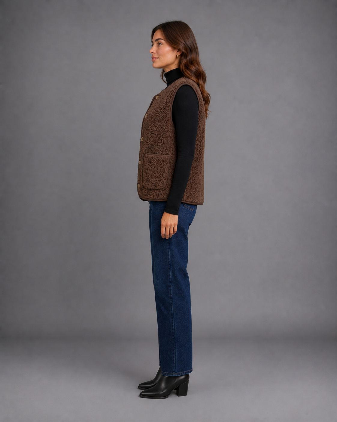 Women's Borg Gilet Teddy Fleece Waistcoat
