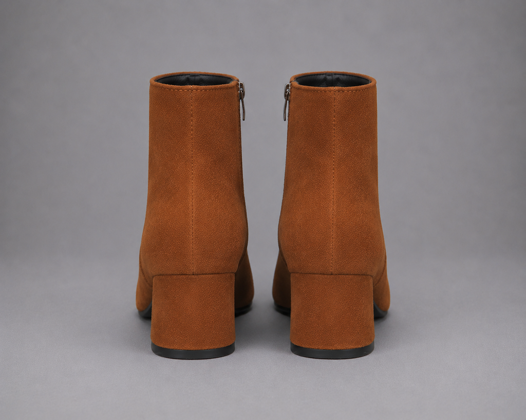 Women's Brown Suede Ankle Boots – Heeled Ankle Boots