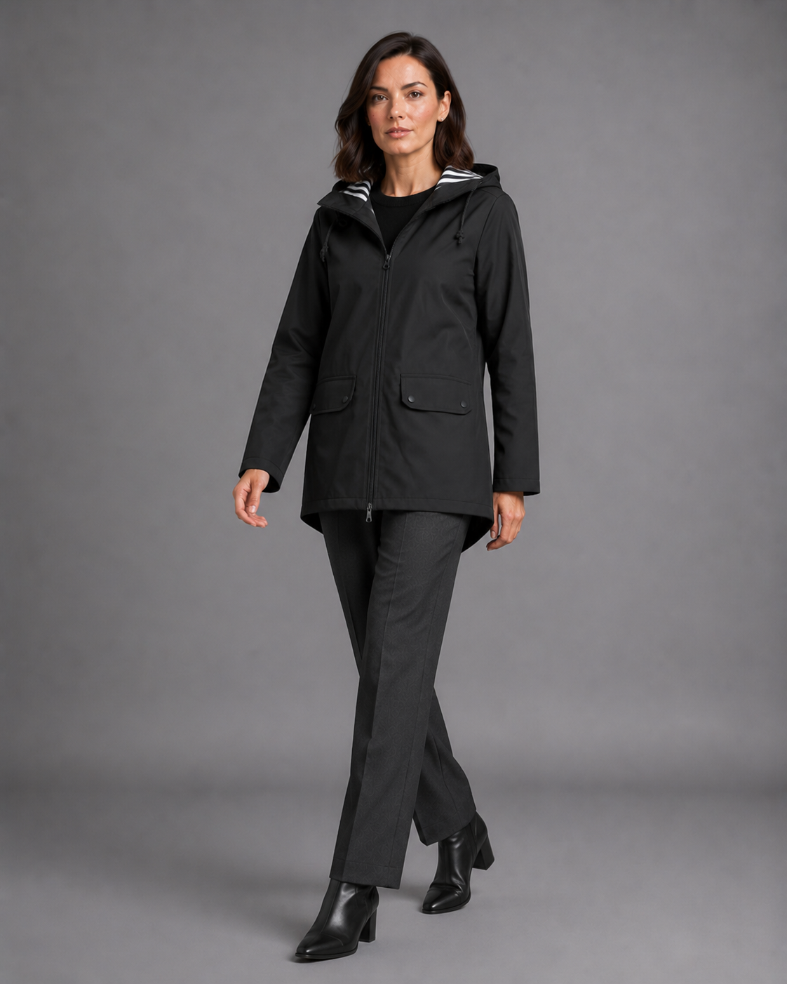 Women's Waterproof Raincoat – Hooded Rain Jacket