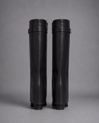 Women's Black Knee High Boots – Low Block Heel Boots