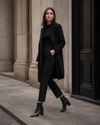 Women's Black Heeled Ankle Boots – High Block Heel Boots