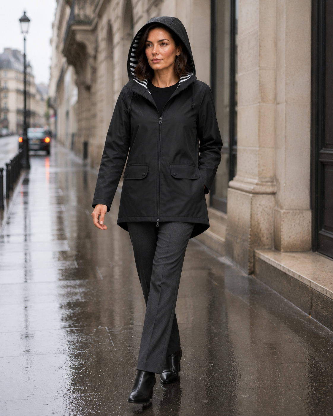 Women's Waterproof Raincoat – Hooded Rain Jacket