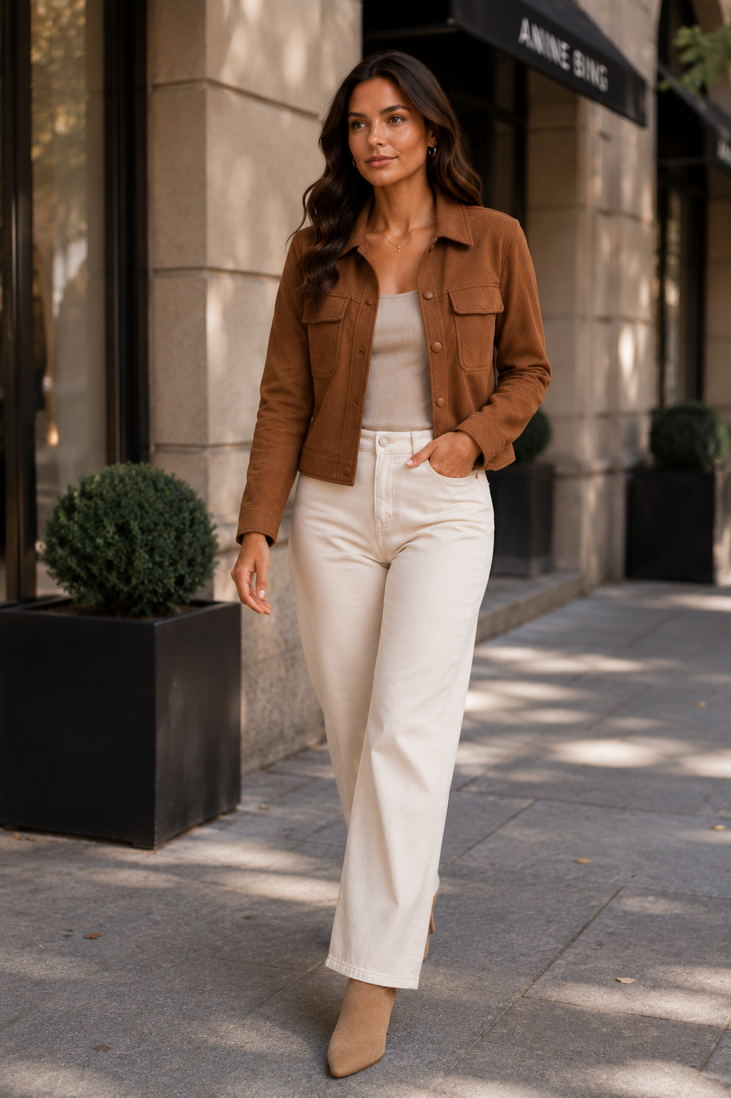 Women's Faux Suede Jacket Timeless Everyday Style