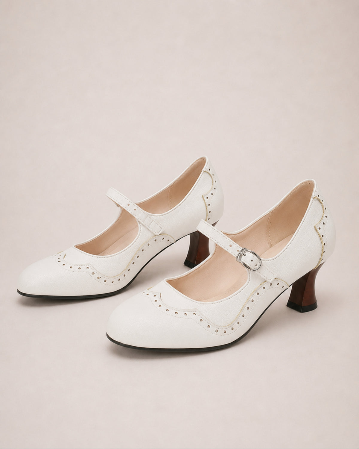 Women's Mary Jane Shoes Block Heel Buckle Strap Style