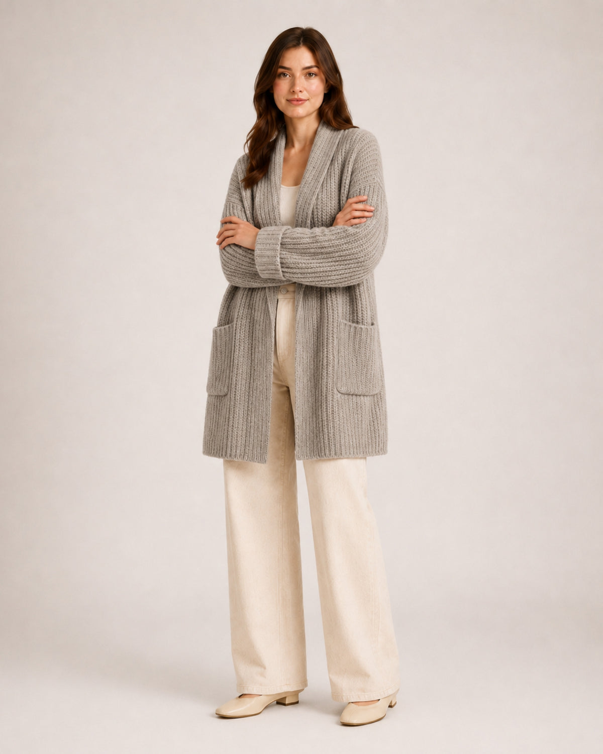 Women's Longline Knitted Cardigan