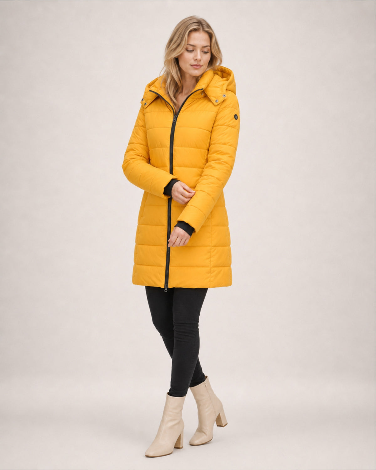 Women's Puffer Coat Long Hooded Padded Jacket