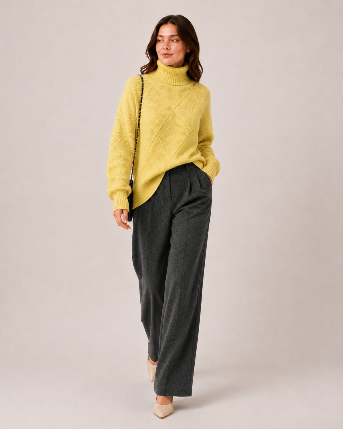 Women's Oversized Turtleneck Jumper
