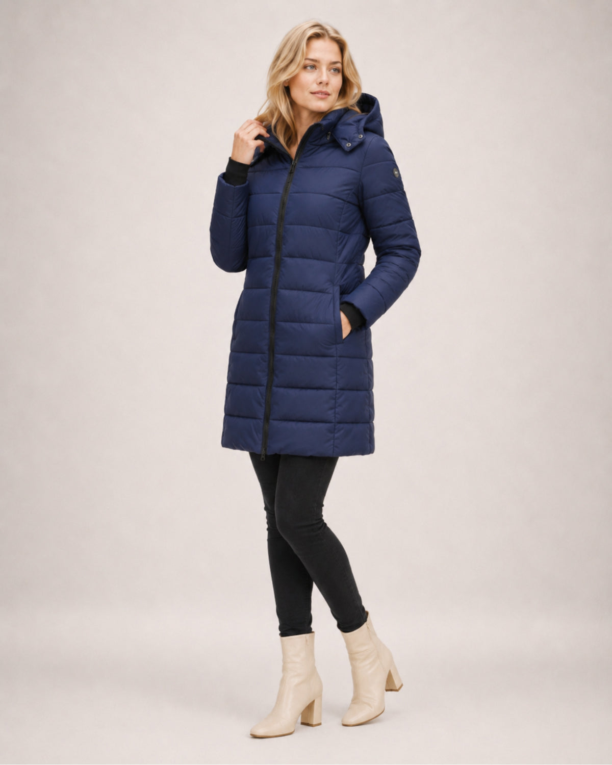 Women's Puffer Coat Long Hooded Padded Jacket