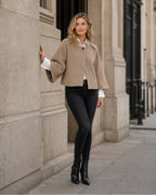 Women's Short Cardigan Soft Knit Button Front Style