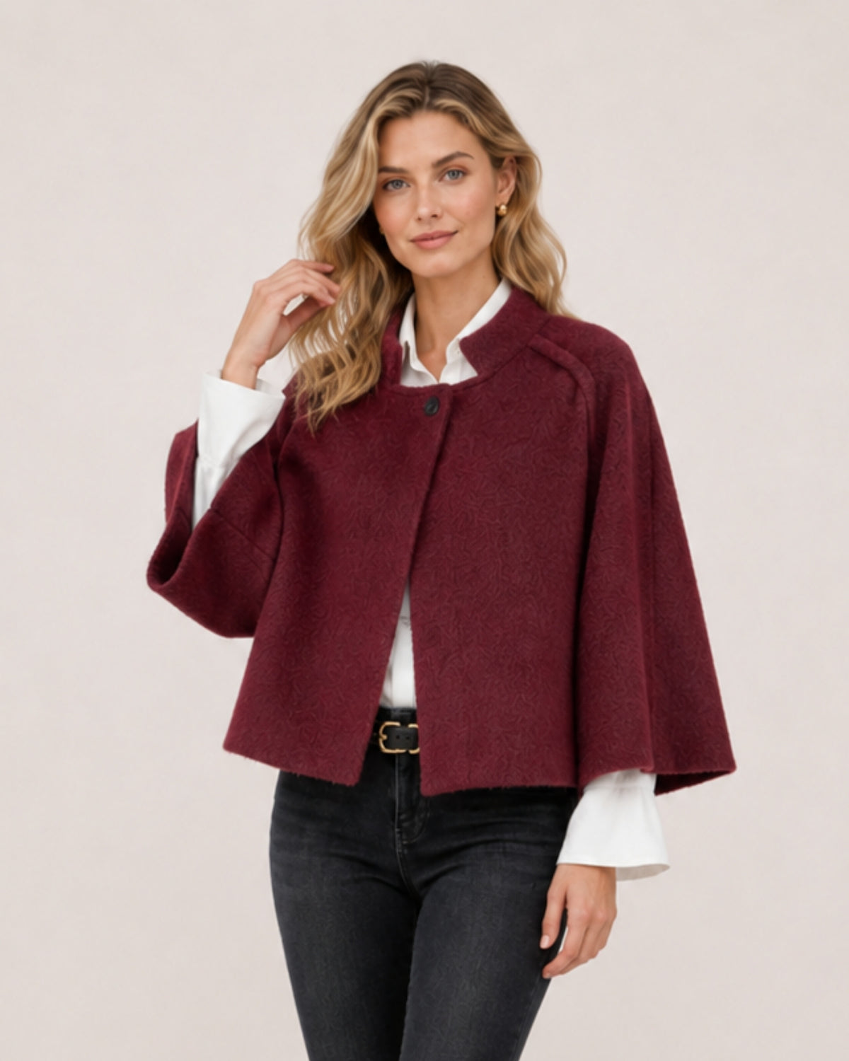 Women's Short Cardigan Soft Knit Button Front Style