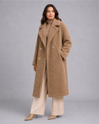 Women's Long Teddy Coat – Oversized Borg Winter Coat