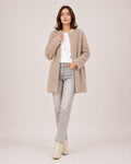 Women's Long Cardigan with Button Front