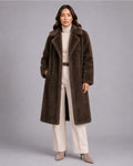 Women's Brown Faux Fur Coat – Long Fur Coat