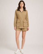 Women's Barn Jacket with Contrast Collar