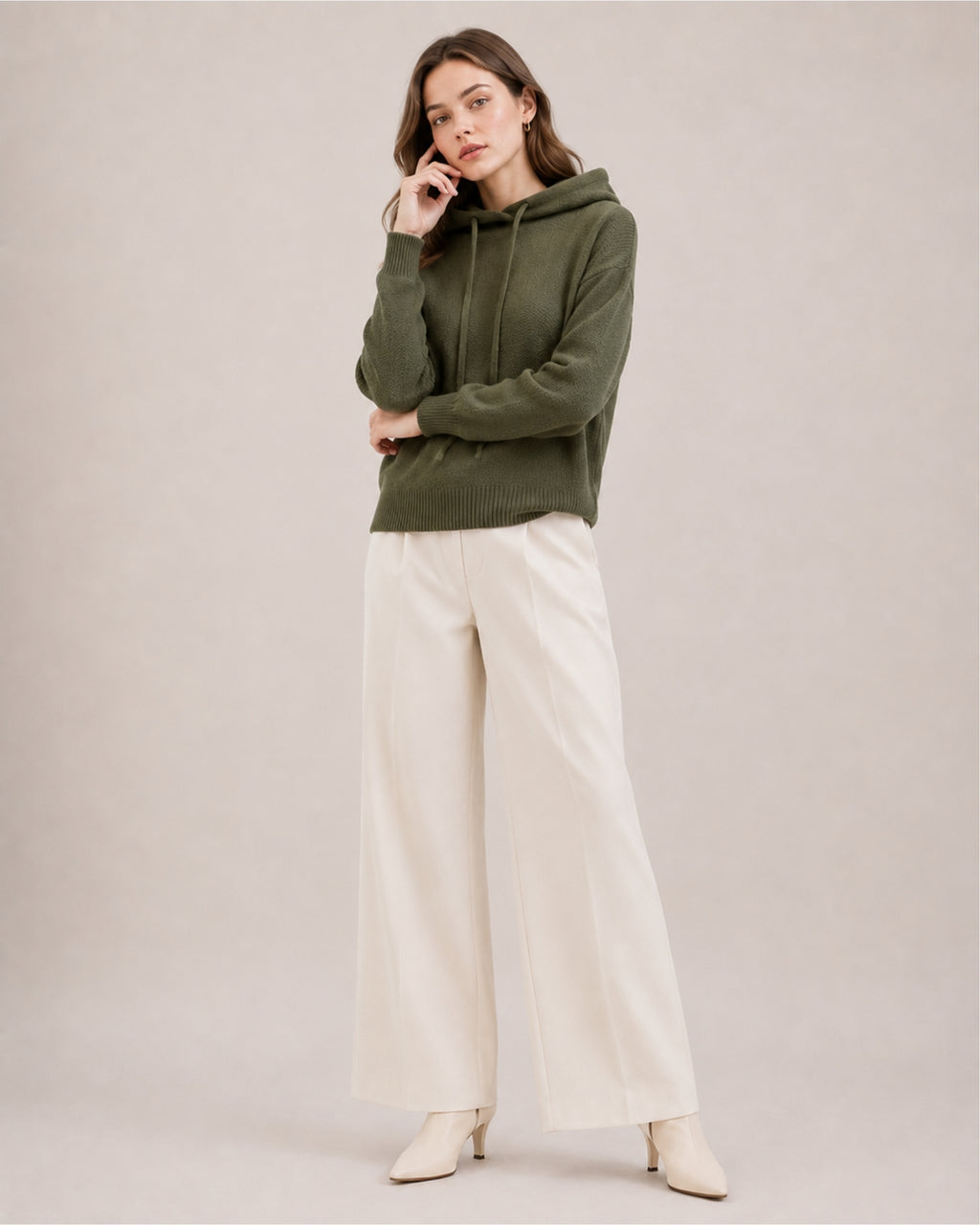 Women's Oversized Knitted Hoodie