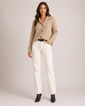 Women's Button-Up Knitted Cardigan with Collar