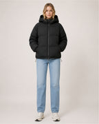 Women's Hooded Puffer Jacket – Warm Padded Coat