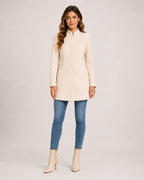 Women's Stand-Collar Longline Blazer