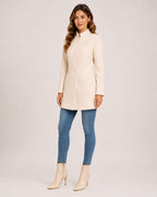 Women's Stand-Collar Longline Blazer