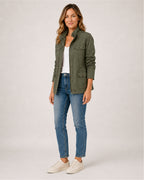 Women's Utility Jacket Lightweight Zip Front Style