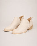 Women's Ankle Boots Low Block Heel Slip On Style
