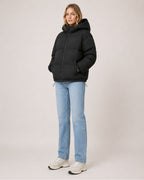 Women's Hooded Puffer Jacket – Warm Padded Coat