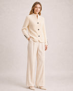 Women's Chunky Knit Cardigan Button Front Style