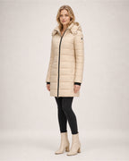 Women's Puffer Coat Long Hooded Padded Jacket