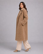 Women's Long Teddy Coat – Oversized Borg Winter Coat