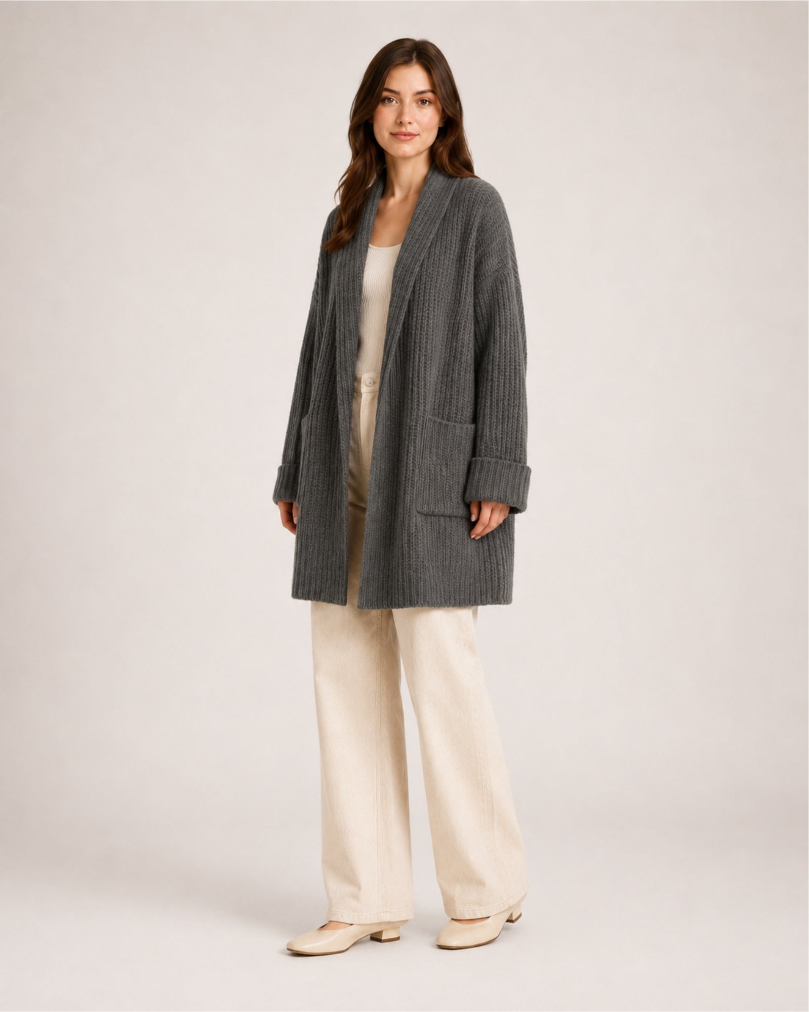 Women's Longline Knitted Cardigan