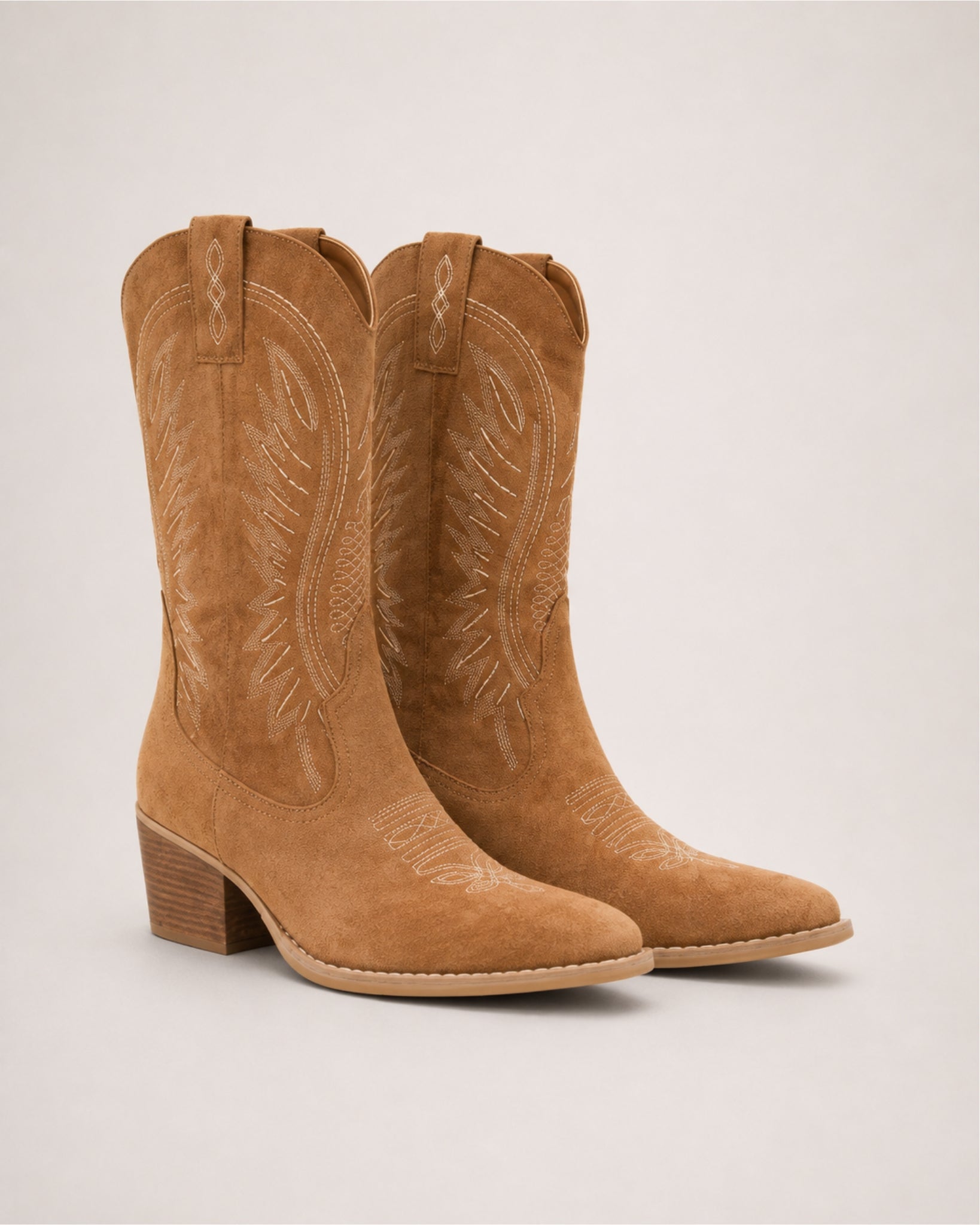 Women's Cowboy Boots Knee High Western Embroidered Style