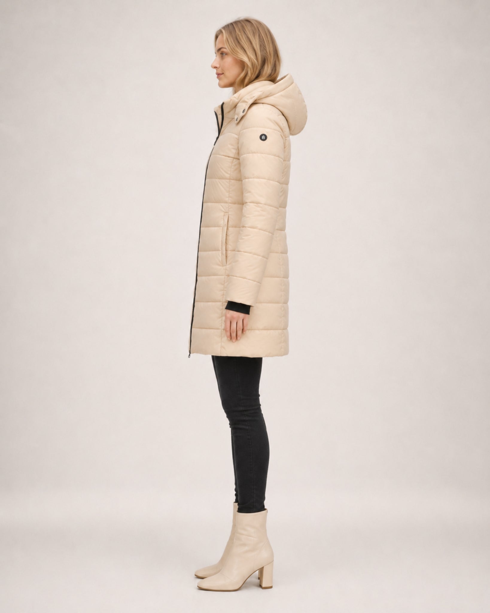 Women's Puffer Coat Long Hooded Padded Jacket