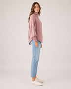 Women's Cable Knit Jumper Chunky Roll Neck Style