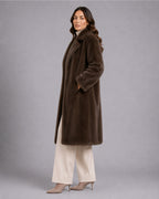 Women's Brown Faux Fur Coat – Long Fur Coat