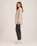 Women's Casual Blazer with Single Button