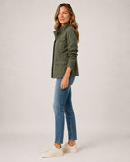 Women's Utility Jacket Lightweight Zip Front Style