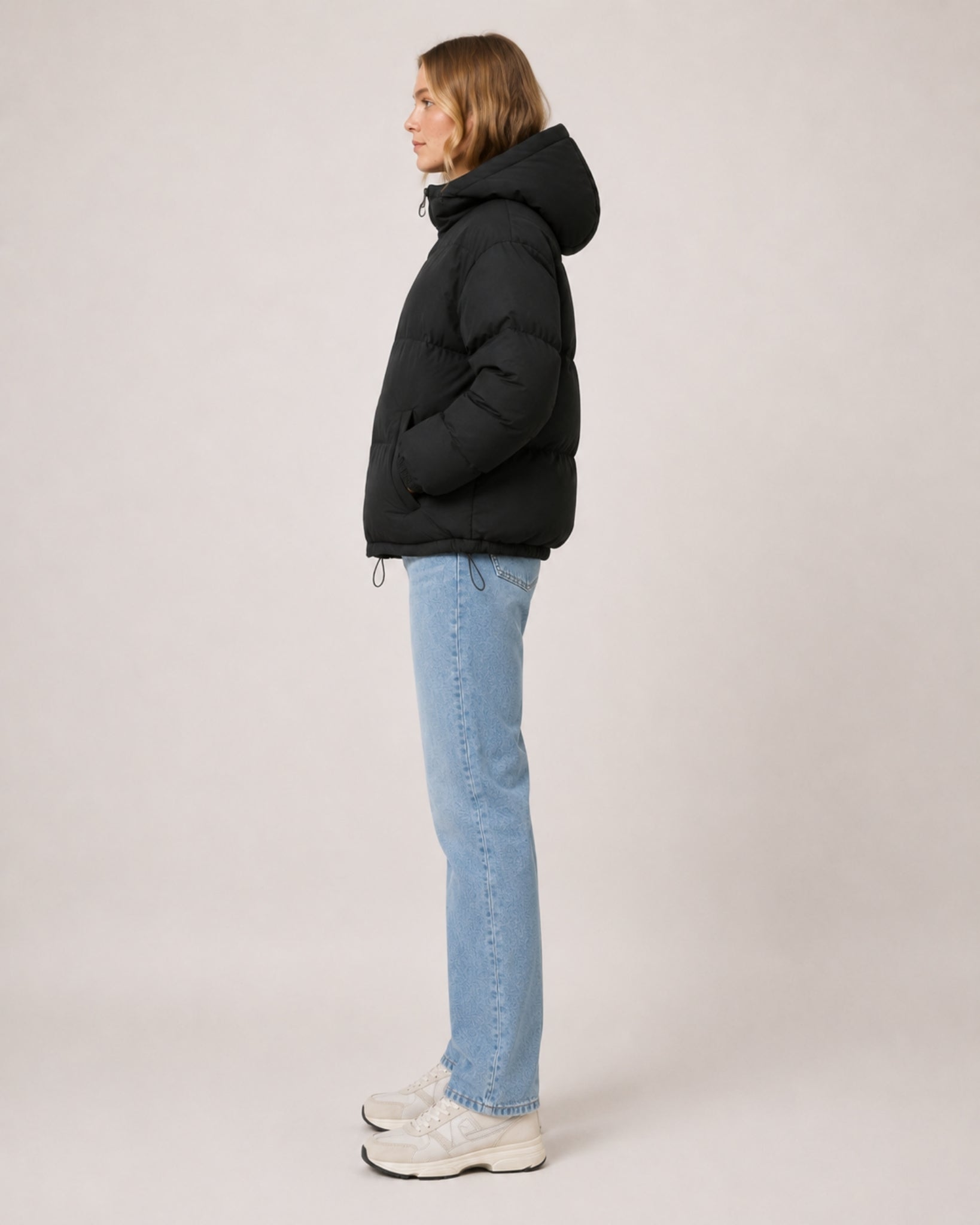 Women's Hooded Puffer Jacket – Warm Padded Coat
