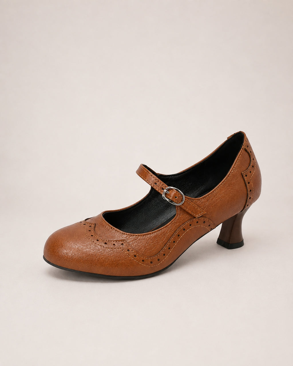 Women's Mary Jane Shoes Block Heel Buckle Strap Style