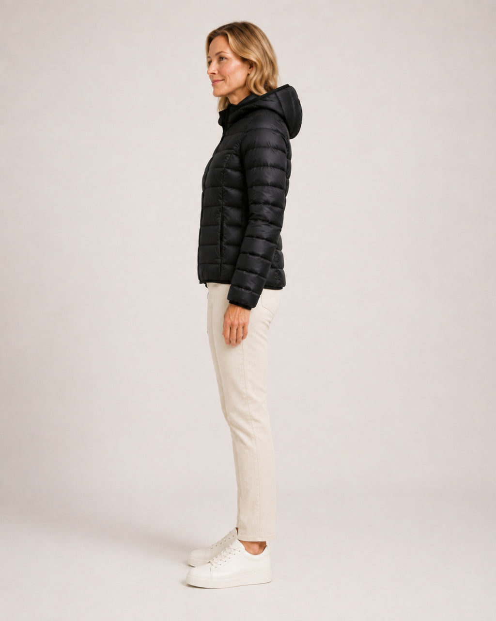 Women's Lightweight Hooded Puffer Jacket – Packable Zip-Up Coat