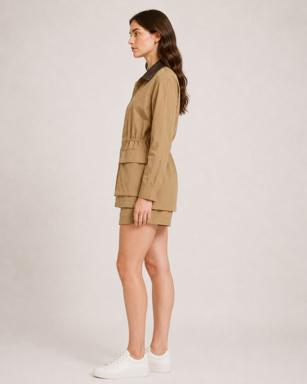 Women's Barn Jacket with Contrast Collar