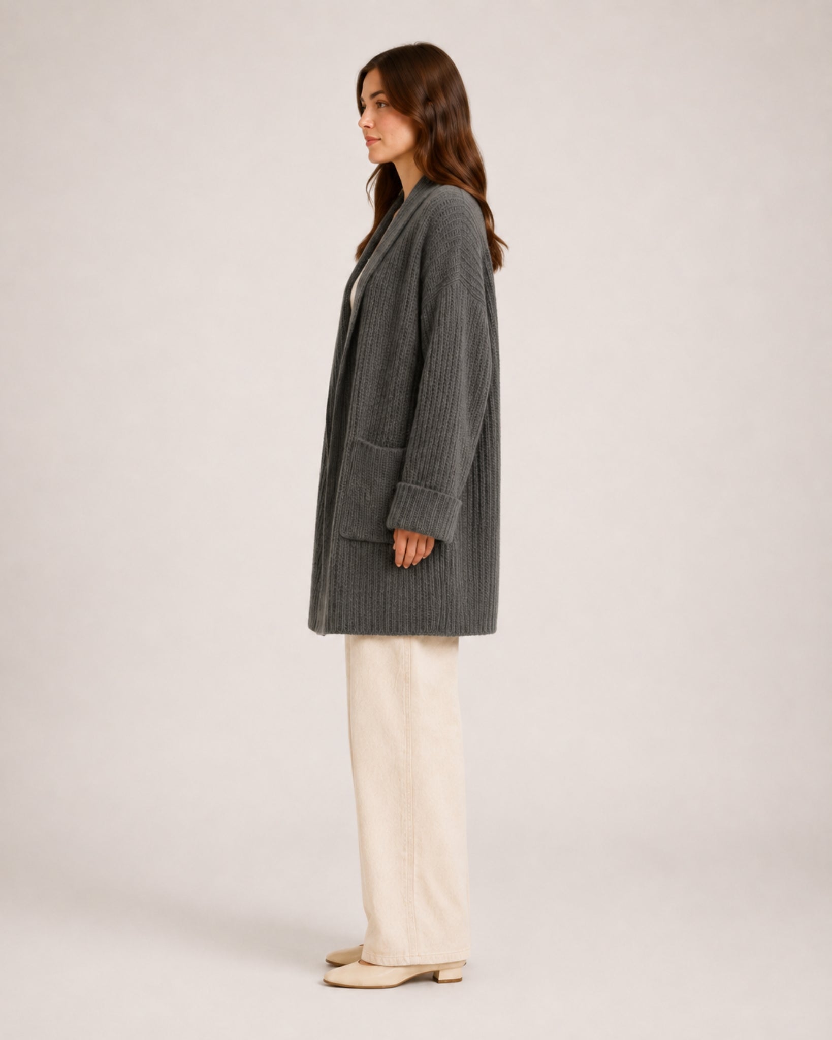Women's Longline Knitted Cardigan