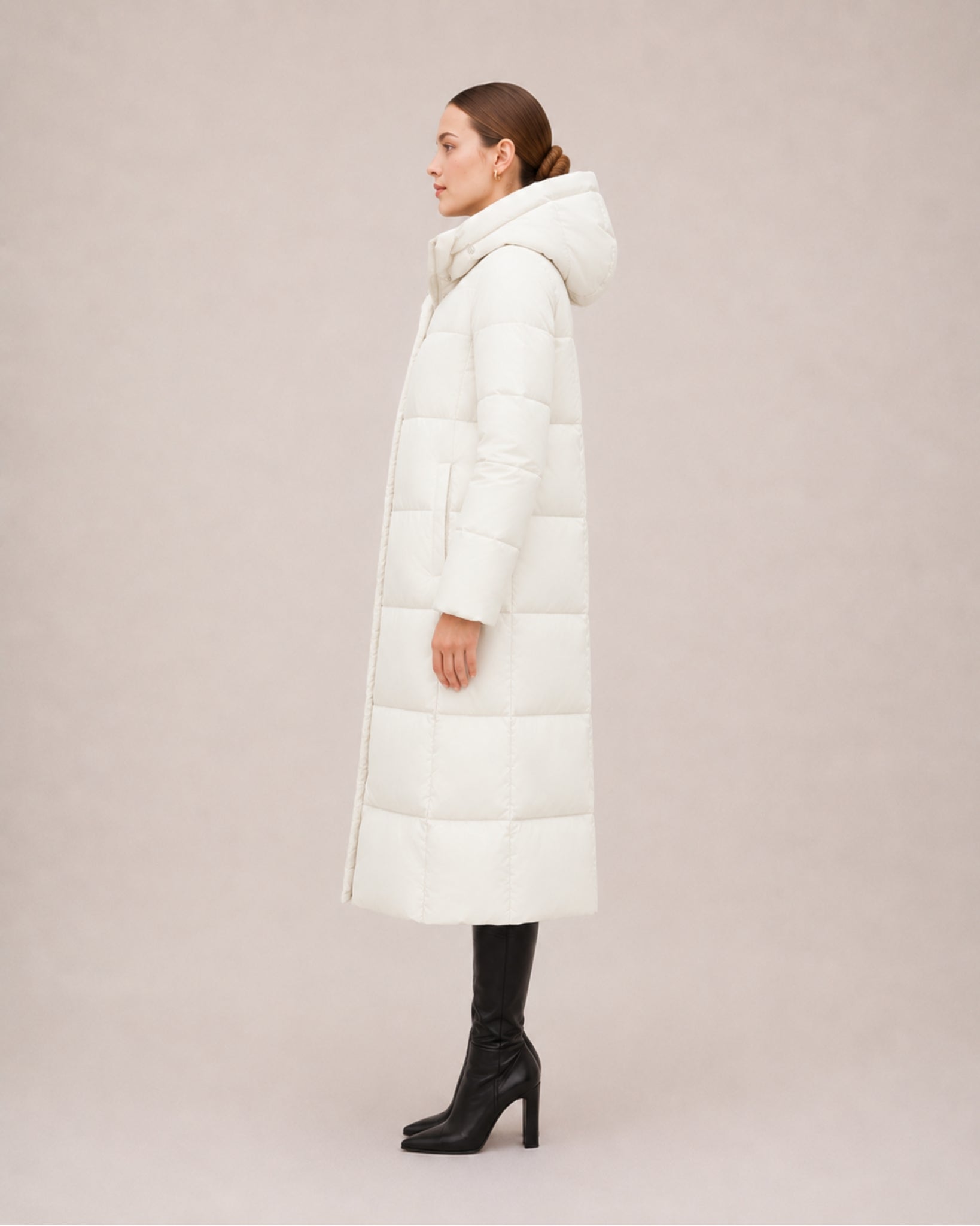 Women's Long Hooded Puffer Coat